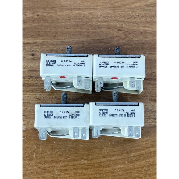 Genuine Frigidaire Electric Oven Surface Element Switch 316436001 316436000 x 4 - Picture 7 of 8